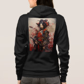 Dames ritskaptrui hoodie (Achterkant)