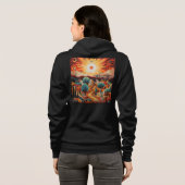 Dames ritskaptrui hoodie (Achterkant volledig)