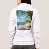 Dames ritskaptrui hoodie (Achterkant)
