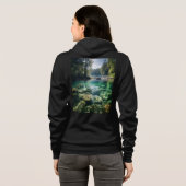 Dames ritssluiting hoodie (Achterkant volledig)