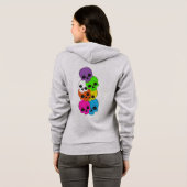 Dames ritssluiting hoodie (Achterkant volledig)