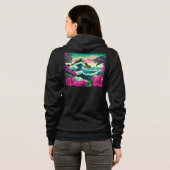 Dames ritssluiting hoodie (Achterkant volledig)