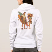 Dames ritssluiting hoodie (Achterkant)