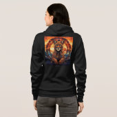 Dames ritssluiting hoodie (Achterkant volledig)