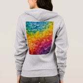 Dames ritssluiting hoodie (Achterkant)