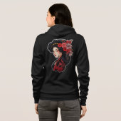 Dames ritssluiting hoodie (Achterkant volledig)