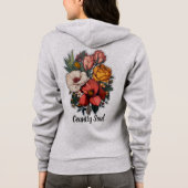 Dames ritssluiting hoodie (Achterkant)