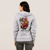 Dames ritssluiting hoodie (Achterkant volledig)