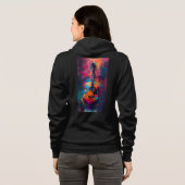 Dames ritssluiting hoodie (Achterkant volledig)