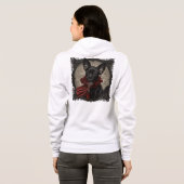 Dames ritssluiting hoodie (Achterkant volledig)