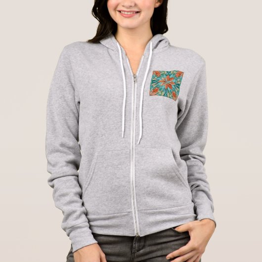 Dames ritssluiting hoodie (Voorkant)