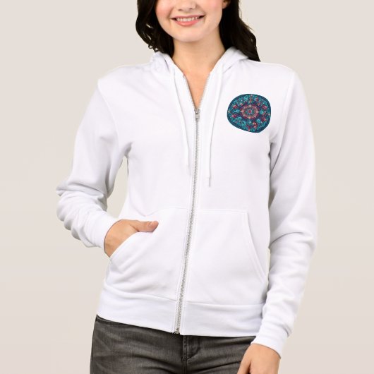 Dames ritssluiting hoodie (Voorkant)