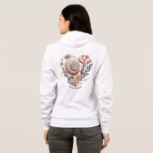 Dames ritsvest met capuchon hoodie (Achterkant volledig)