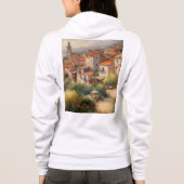 Dames ritsvest met capuchon hoodie (Achterkant)