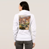 Dames ritsvest met capuchon hoodie (Achterkant volledig)