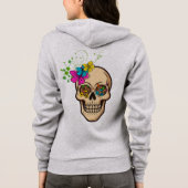 Dames ritsvest met capuchon hoodie (Achterkant)