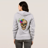 Dames ritsvest met capuchon hoodie (Achterkant volledig)