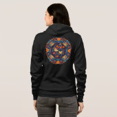 Dames ritsvest met capuchon hoodie (Achterkant volledig)