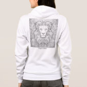 Dames ritsvest met capuchon hoodie (Achterkant)