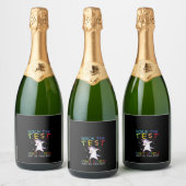 Dames Rock De Test Funny School Professor Leraar Sparkling Wijnetiket (Flessen)