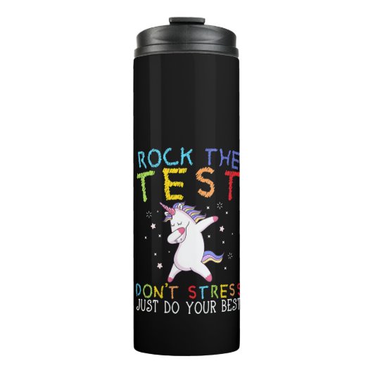 Dames Rock De Test Funny School Professor Leraar Thermosbeker (Voorkant)