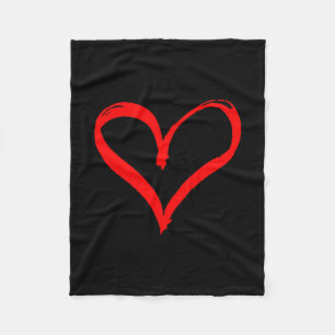 Dames Rode Hart Grappig Cute Design Voor Mannen Vr Fleece Deken