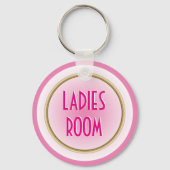 Dames Room Roze Sleutelhanger (Voorkant)