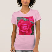 DAMES ROOS DUBBELZIJDIG T-SHIRT (Voorkant)