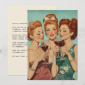 dames roosteren met wijn kaart (Voorkant / Achterkant)