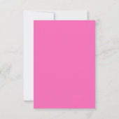 Dames Roze Bloemendodenmis Bedankkaart (Achterkant)