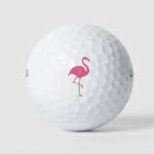Dames Roze Flamingo Golfballen (Voorkant)