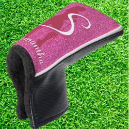 DAMES ROZE GLITTER GOLFHEADCOVER