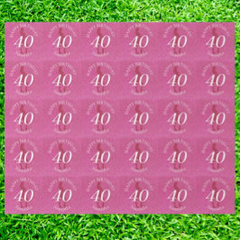 DAMES ROZE GLITTER GROOT VERJAARDAGSFEest Cadeaupapier