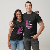 Dames Roze is het nieuwe zwart kat T-shirt (Unisex)