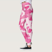 Dames roze Leggings van Camouflage (Links)