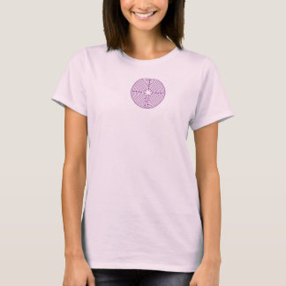Dames Roze T-shirt Chartres Labyrinth