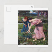 Dames Rozen, John William Waterhouse Briefkaart (Voorkant / Achterkant)