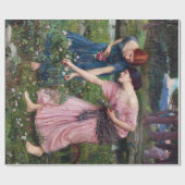 Dames Rozen, John William Waterhouse Cadeaupapier (Vlak)