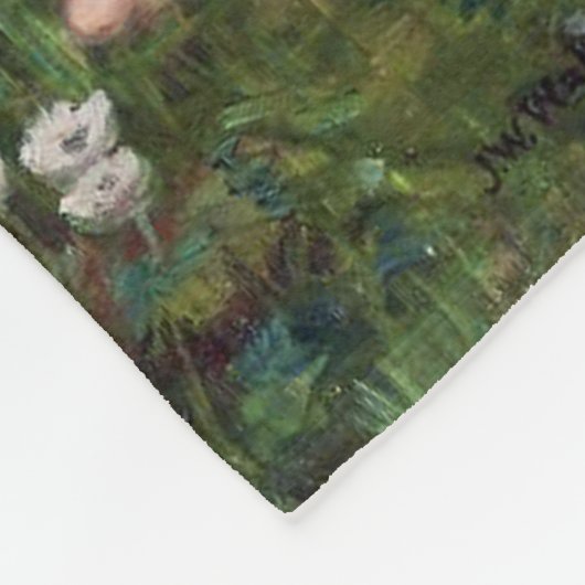 Dames Rozen, John William Waterhouse Fleece Deken (Hoek)