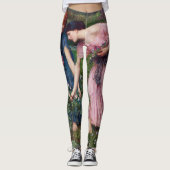 Dames Rozen, John William Waterhouse Leggings (Voorkant)