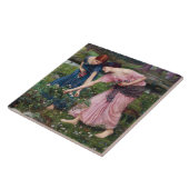 Dames Rozen, John William Waterhouse Tegeltje (Zijkant)