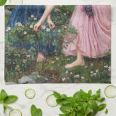 Dames Rozen, John William Waterhouse Theedoek (Gevouwen)