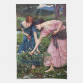 Dames Rozen, John William Waterhouse Theedoek (Verticaal)