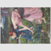 Dames Rozen, John William Waterhouse Tissuepapier (Voorkant)
