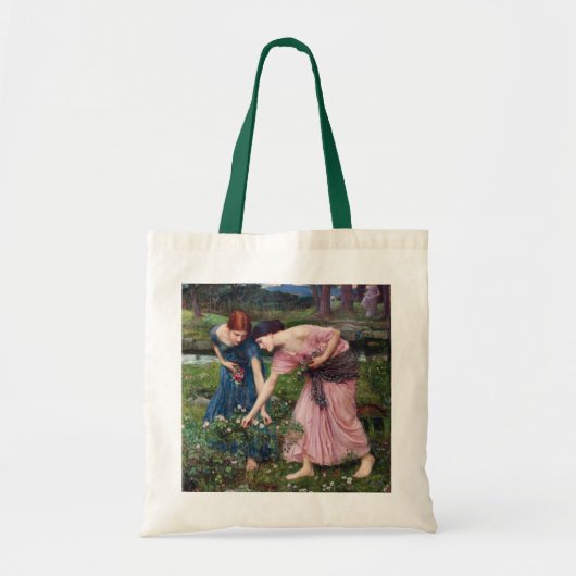 Dames Rozen, John William Waterhouse Tote Bag (Voorkant)