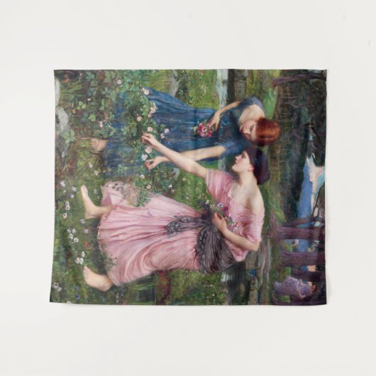 Dames Rozen, John William Waterhouse Wandkleed (Voorkant (horizontaal))