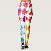 Dames rozenprint broek - Aanpasbaar Leggings (Achterkant)