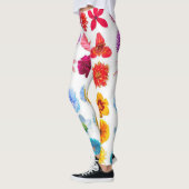 Dames rozenprint broek - Aanpasbaar Leggings (Links)