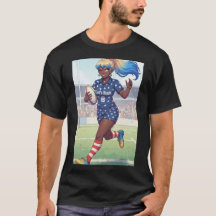 Dames Rugby speler t-shirt