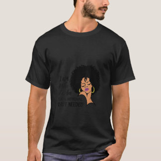 Dames Sassy Afro-Amerikaanse Vrouw Krullende Afro T-shirt